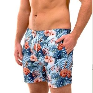 Franks Maui Sky Swim Trunks Size Large
